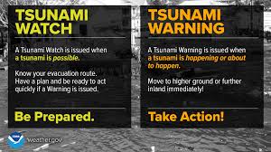 tsunami watch